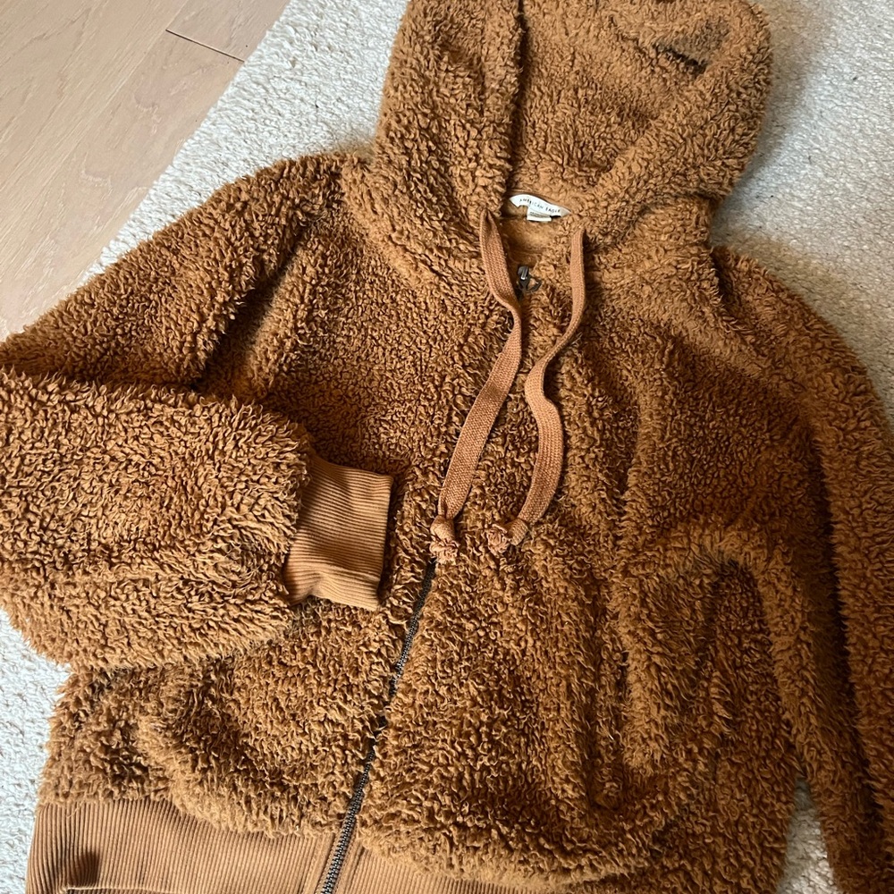 American Eagle Outfitters Brown Sherpa Jacket